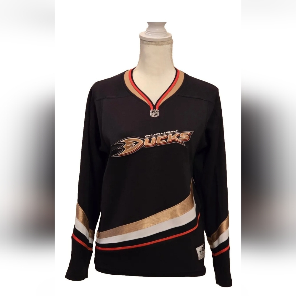 Reebok Black and Gold Women's Jersey